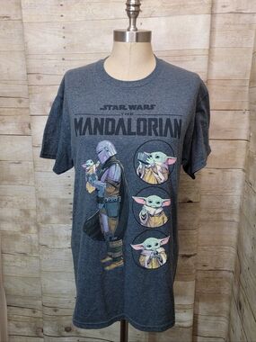 Star Wars The Mandalorian Graphic T-Shirt - Charcoal Grey
